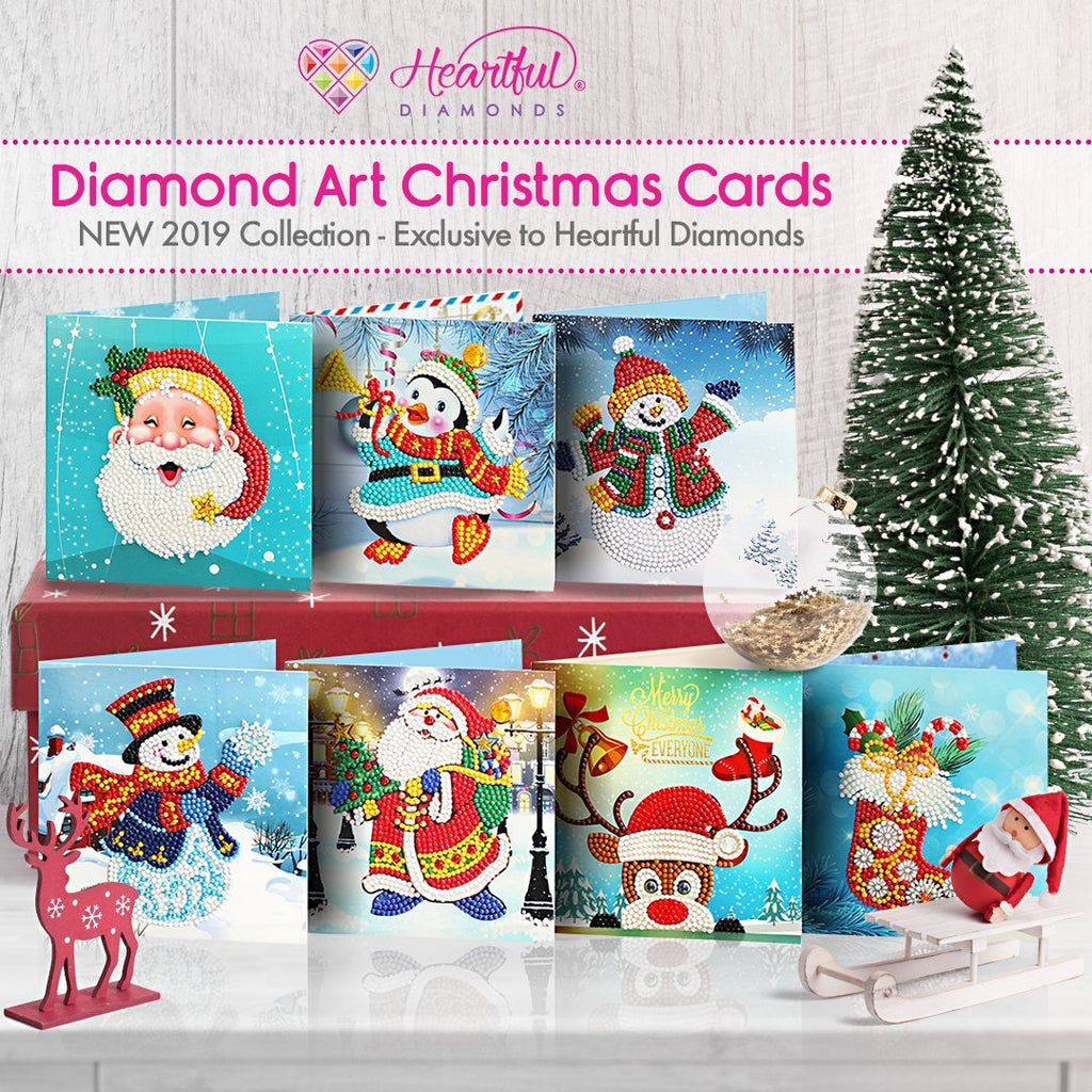Diamond Art Christmas Cards-Heartful Diamonds