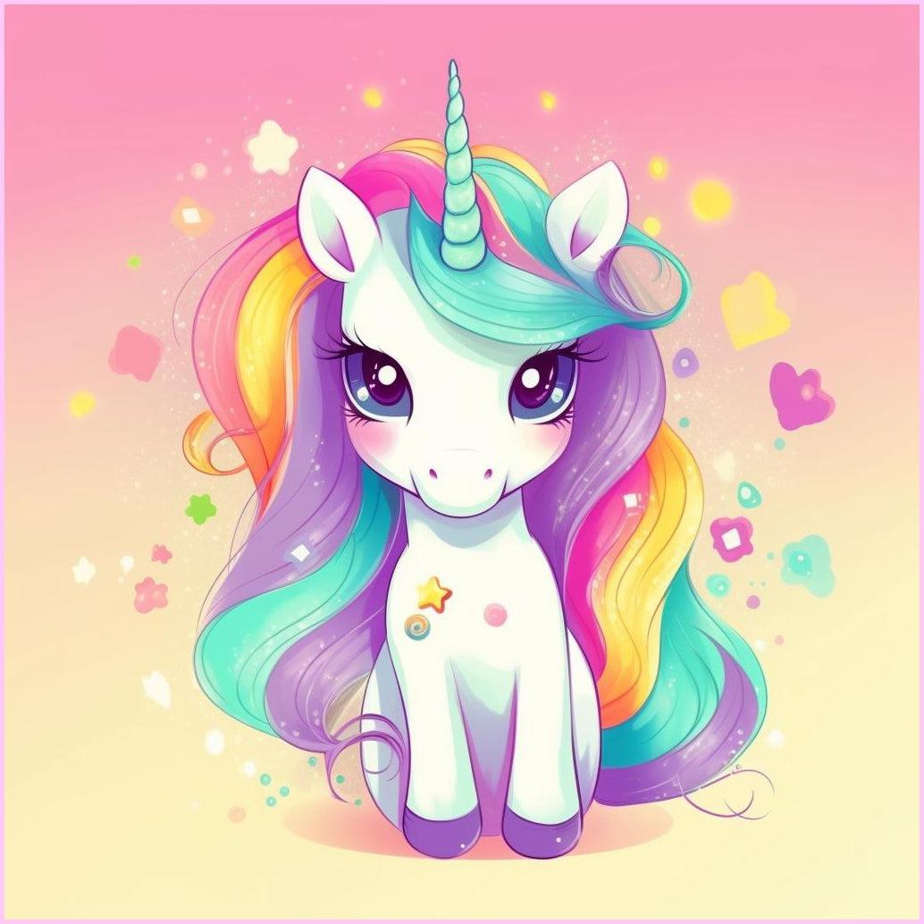 Pastel Rainbow Unicorn Diamond Painting Kit Heartful Diamonds Pastel Rainbow Unicorn Diamond Painting Kit Heartful Diamonds