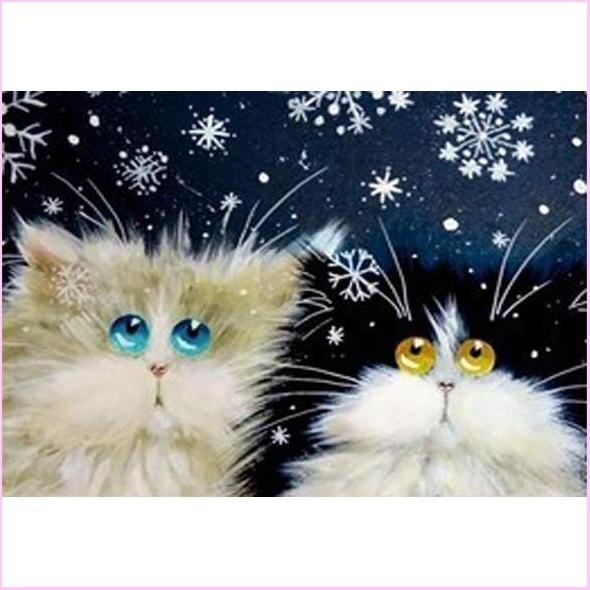 Goofy Cat Diamond Painting Kit – Heartful Diamonds