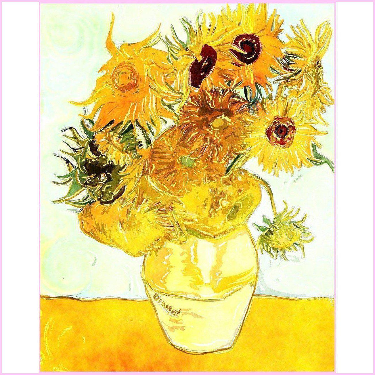 Sunflowers by Van Gogh - DIY Diamond Painting Kit Full - Van Gogh –  Heartful Diamonds