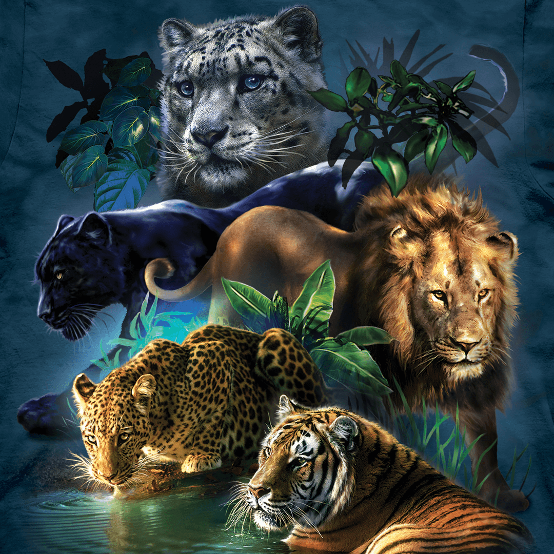 Big Cat Diamond Paintings-Heartful Diamonds