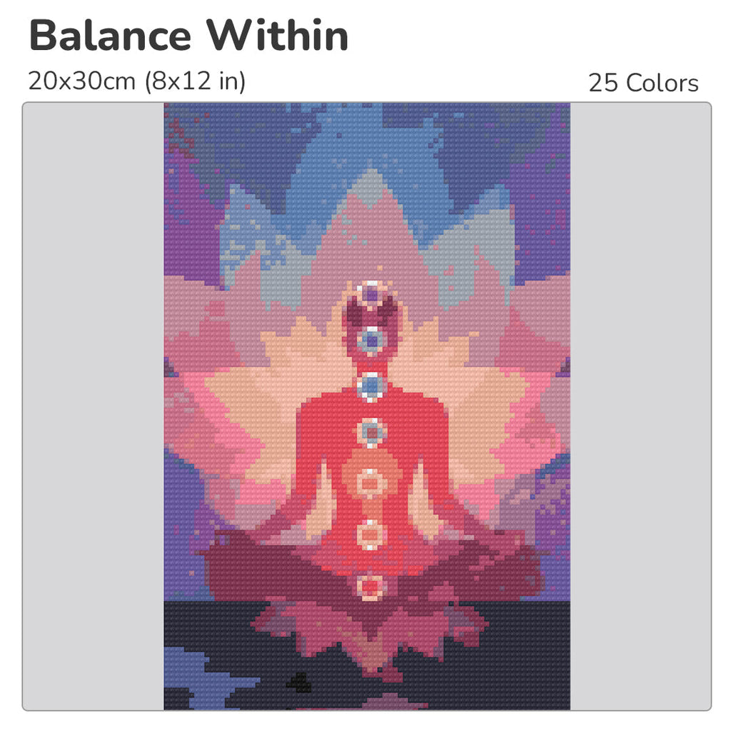 Balance Within Diamond Painting Kit-20x30cm (8x12 in)-Heartful Diamonds