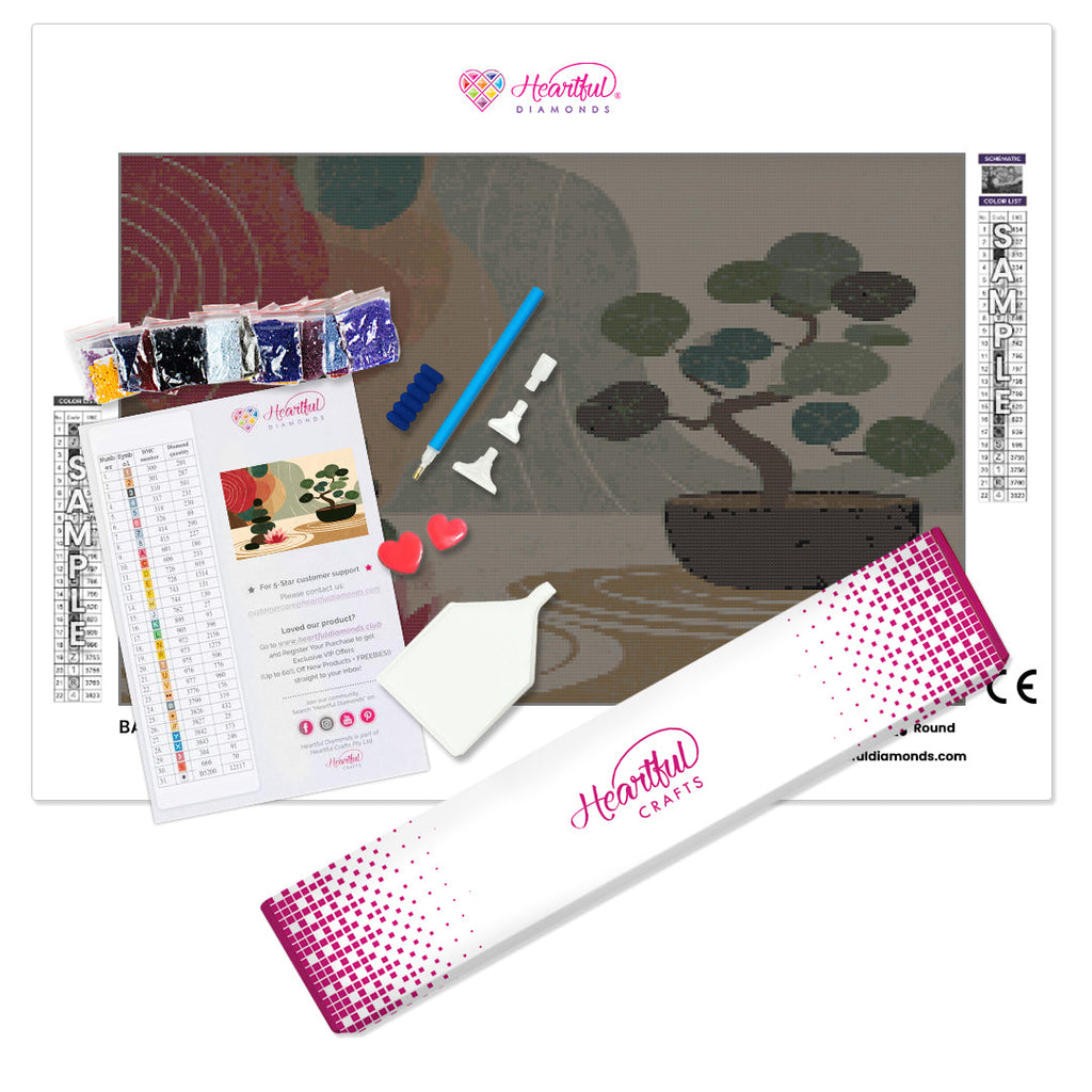 Balance and Bloom Diamond Painting Kit-60x40cm (24x16 in)-Heartful Diamonds