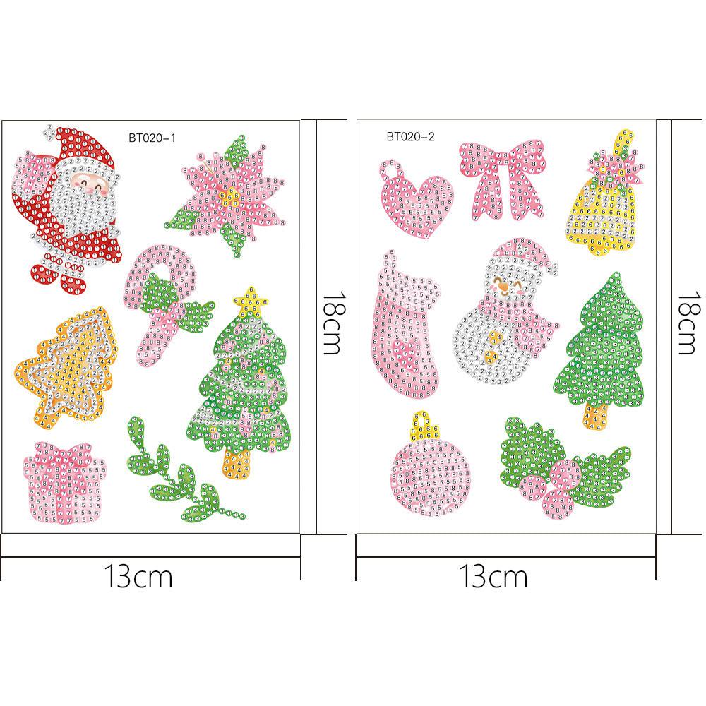 Christmas Stickers Diamond Art-Heartful Diamonds