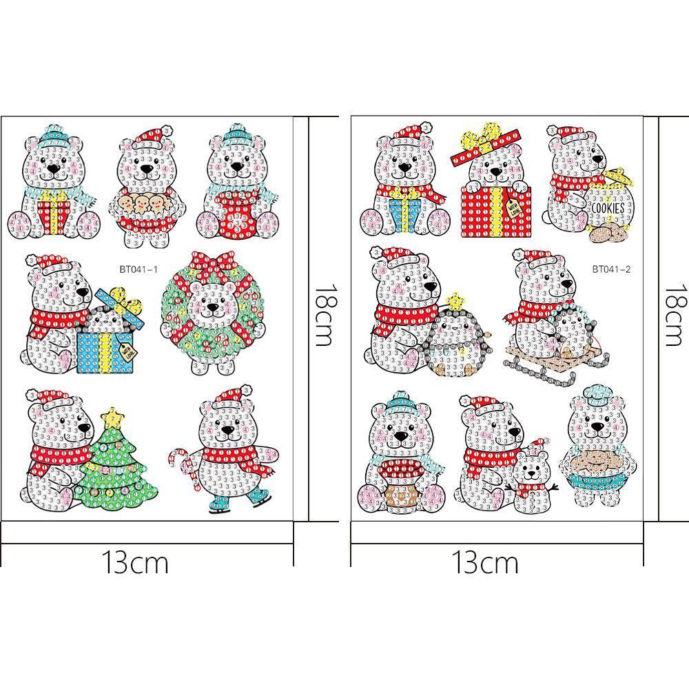 Christmas Stickers Diamond Art-Heartful Diamonds