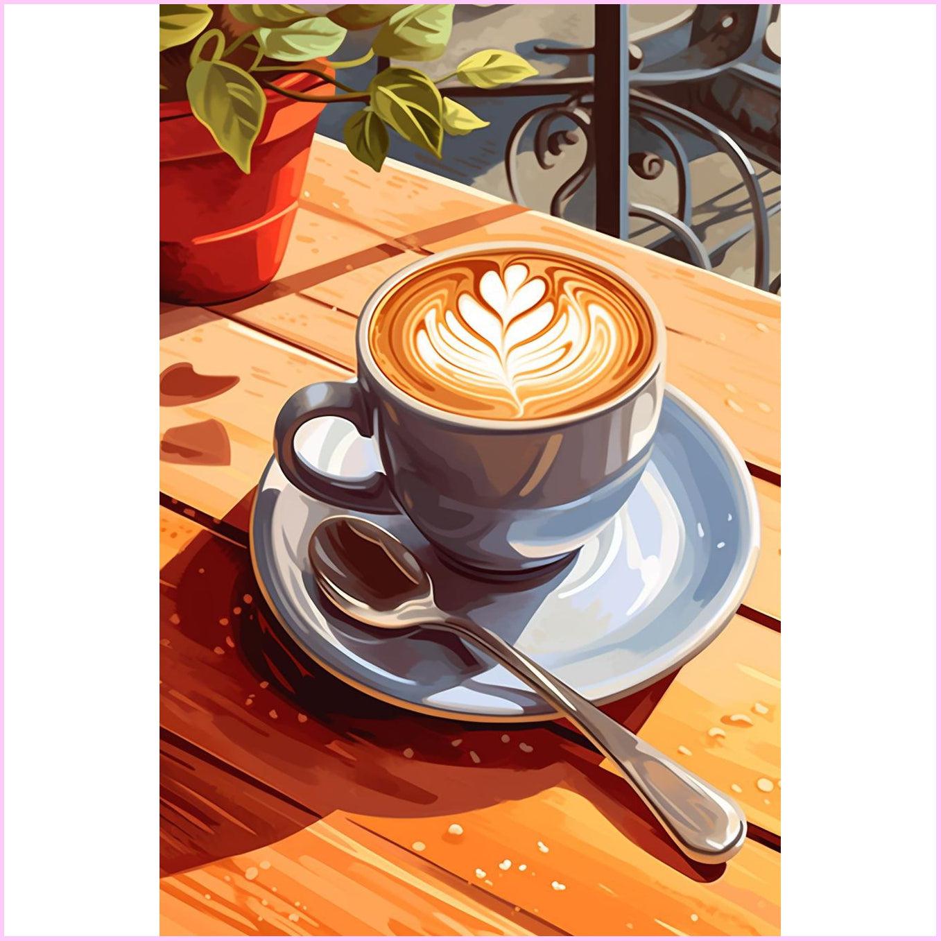 Caffeine Bliss-Diamond Painiting Kit-Heartful Diamonds