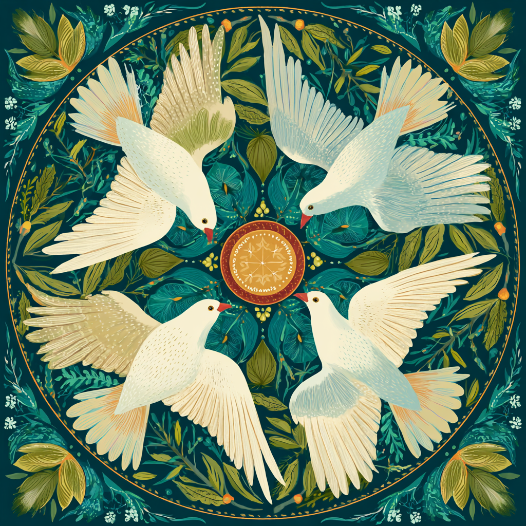 Circle of Peace Diamond Painting Kit-30x30cm (12x12 in)-Heartful Diamonds
