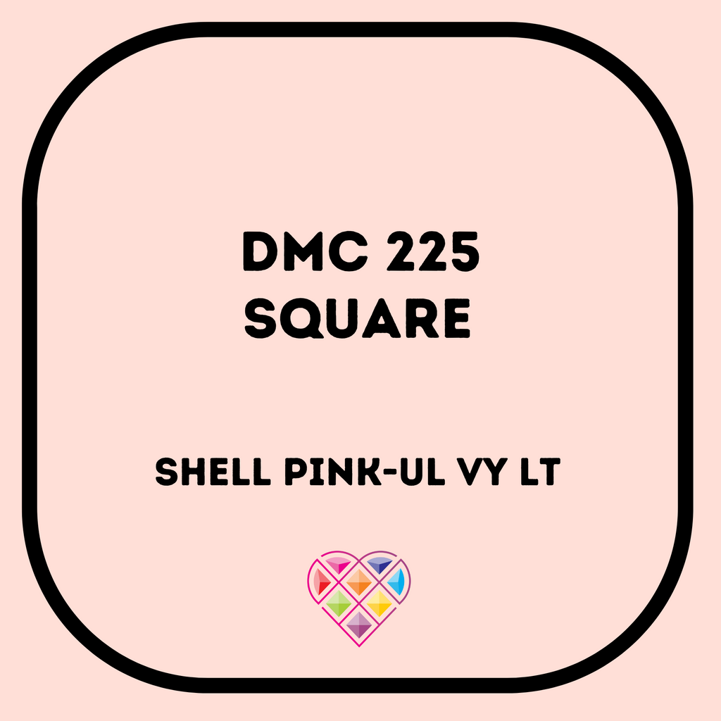 225 DMC SQUARE Diamond Painting Beads-Replacement Drills-Heartful Diamonds