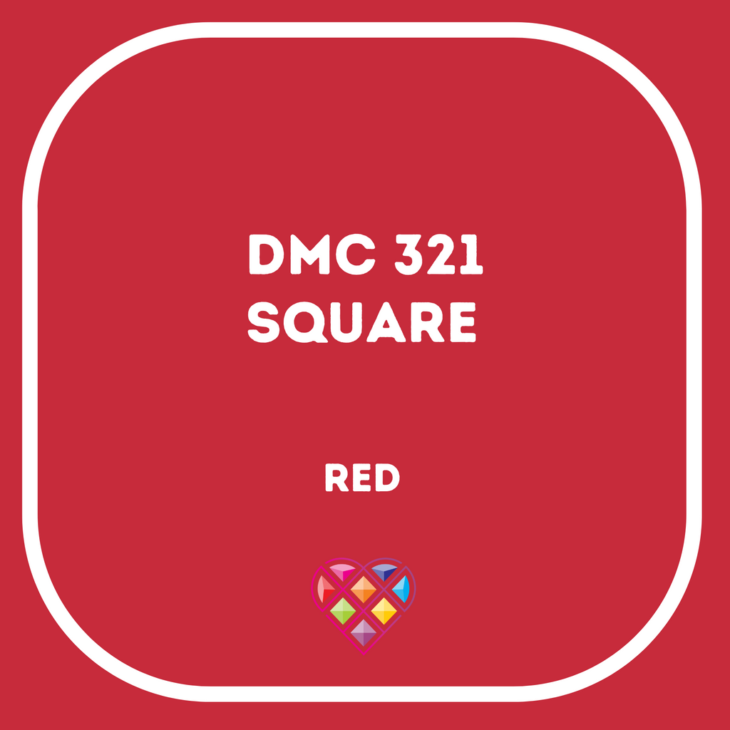 321 DMC SQUARE Diamond Painting Beads-Replacement Drills-Heartful Diamonds