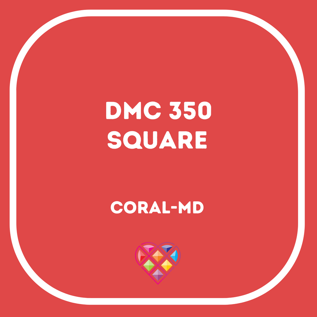 350 DMC SQUARE Diamond Painting Beads-Replacement Drills-Heartful Diamonds