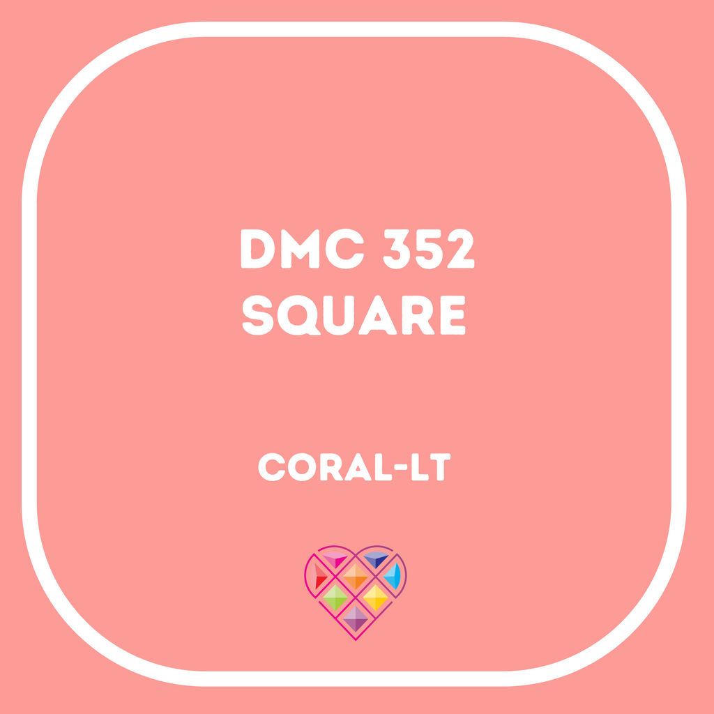 352 DMC SQUARE Diamond Painting Beads-Replacement Drills-Heartful Diamonds