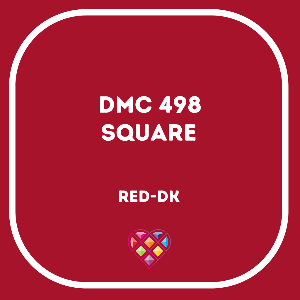498 DMC SQUARE Diamond Painting Beads-Replacement Drills-Heartful Diamonds