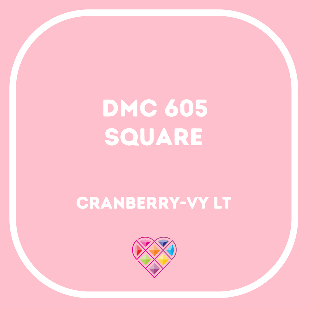605 DMC SQUARE Diamond Painting Beads-Replacement Drills-Heartful Diamonds