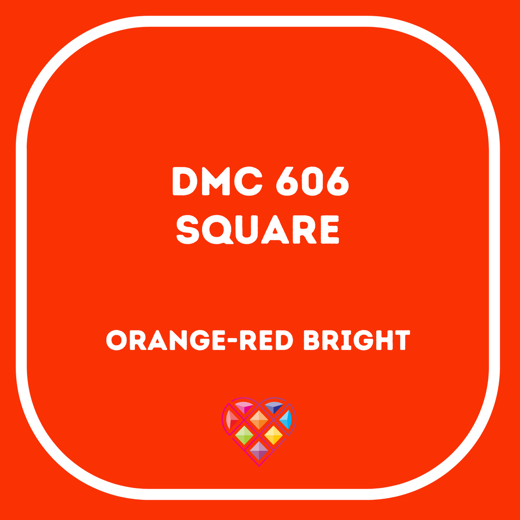 606 DMC SQUARE Diamond Painting Beads-Replacement Drills-Heartful Diamonds