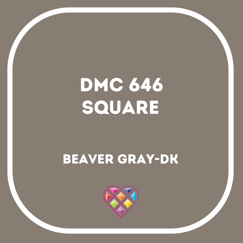 646 DMC SQUARE Diamond Painting Beads-Replacement Drills-Heartful Diamonds