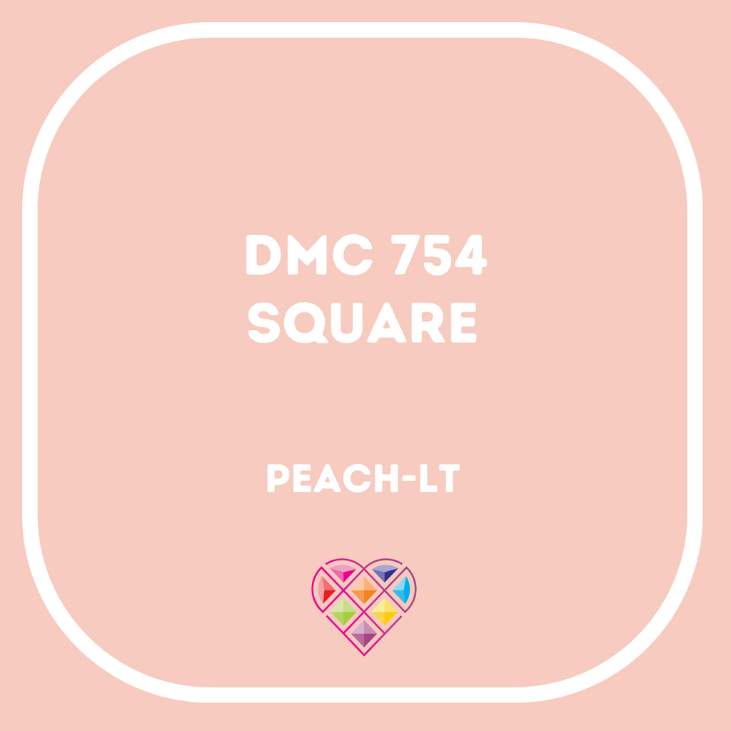 754 DMC SQUARE Diamond Painting Beads-Replacement Drills-Heartful Diamonds