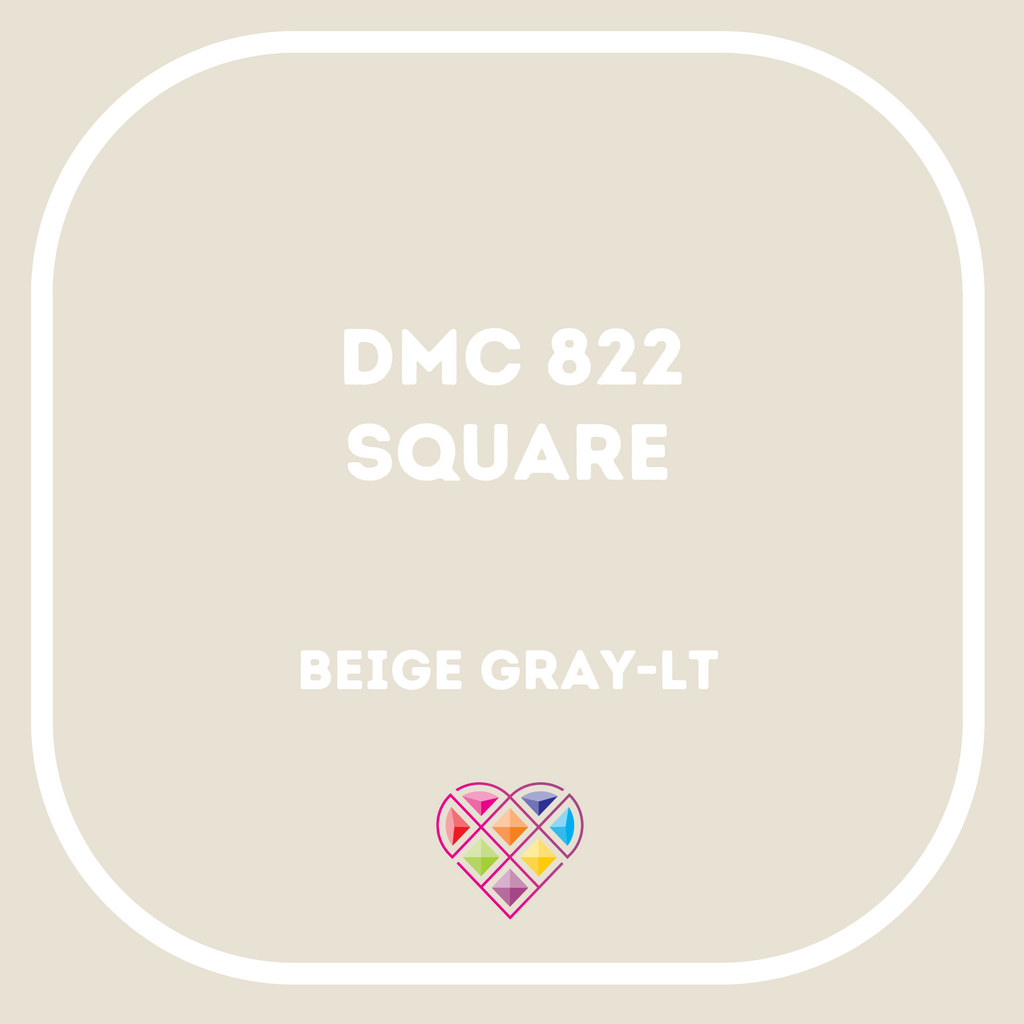822 DMC SQUARE Diamond Painting Beads-Replacement Drills-Heartful Diamonds