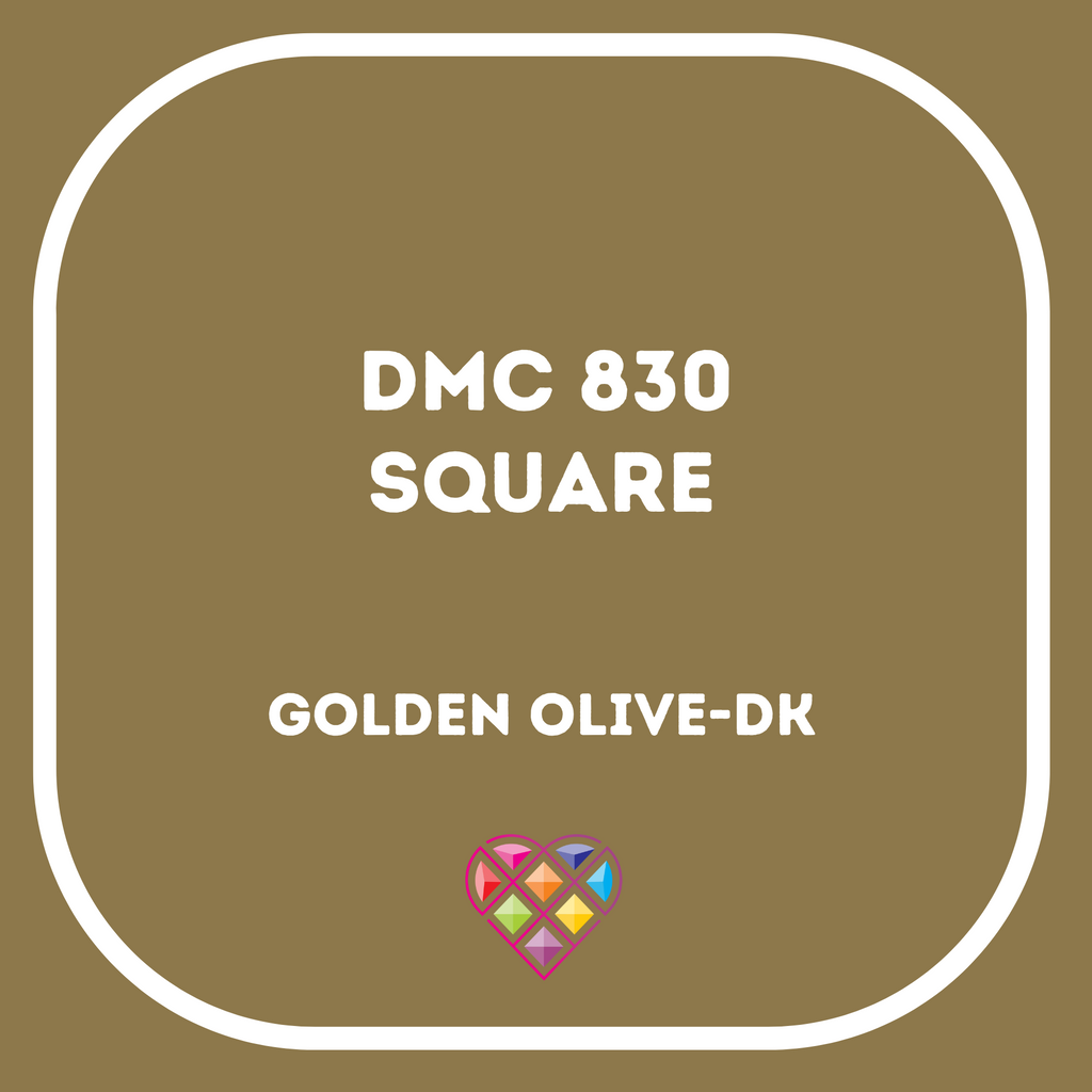 830 DMC SQUARE Diamond Painting Beads-Replacement Drills-Heartful Diamonds