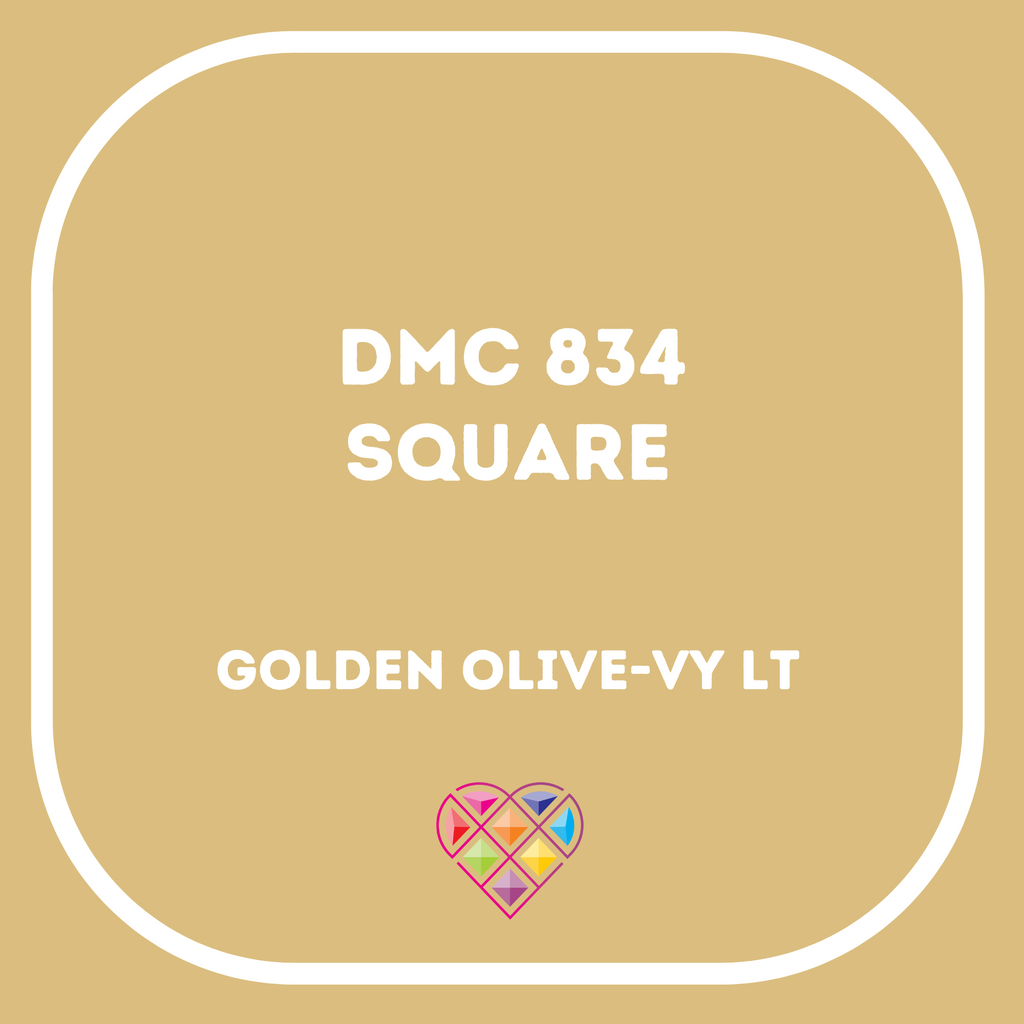 834 DMC SQUARE Diamond Painting Beads-Replacement Drills-Heartful Diamonds