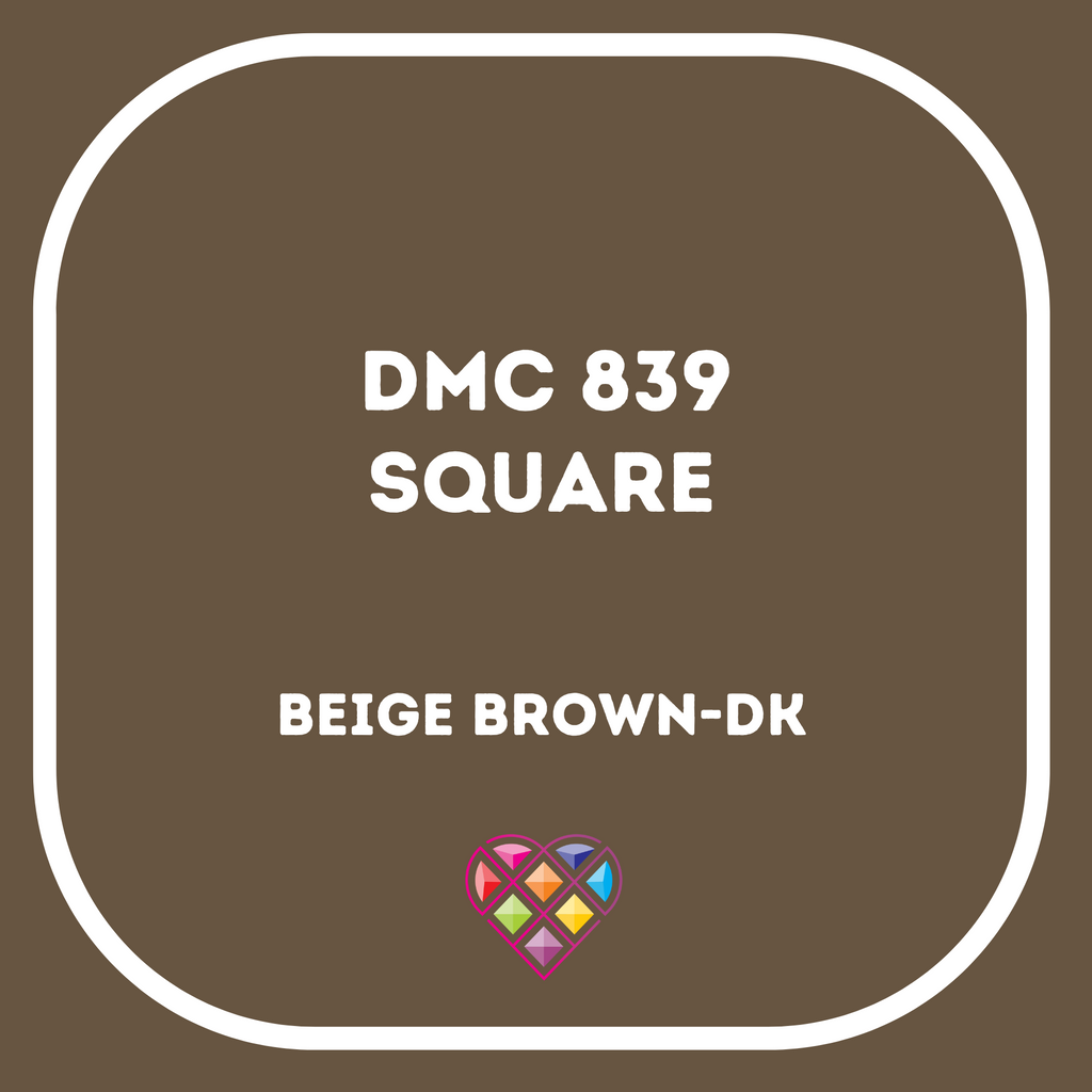 839 DMC SQUARE Diamond Painting Beads-Replacement Drills-Heartful Diamonds
