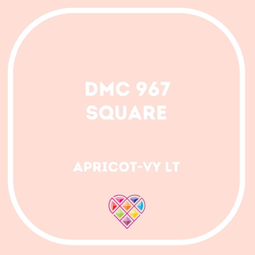 967 DMC SQUARE Diamond Painting Beads-Replacement Drills-Heartful Diamonds