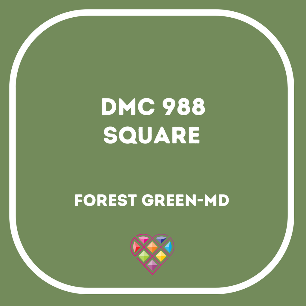 988 DMC SQUARE Diamond Painting Beads-Replacement Drills-Heartful Diamonds