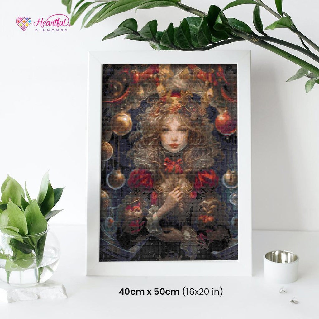 Festive Christmas Pixie Diamond Painting Kit-40x50cm (16x20 in)-Heartful Diamonds