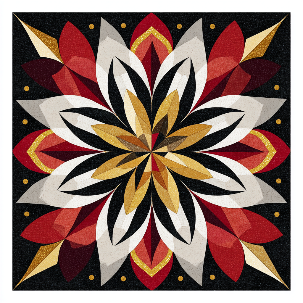 Fire Bloom Diamond Painting Kit-30x30cm (12x12 in)-Heartful Diamonds