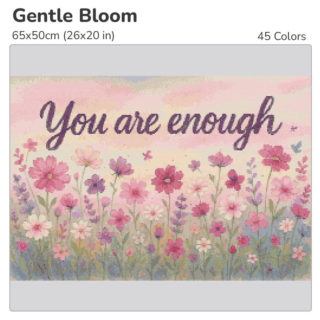Gentle Bloom Diamond Painting Kit-55x40cm (22x16 in)-Heartful Diamonds