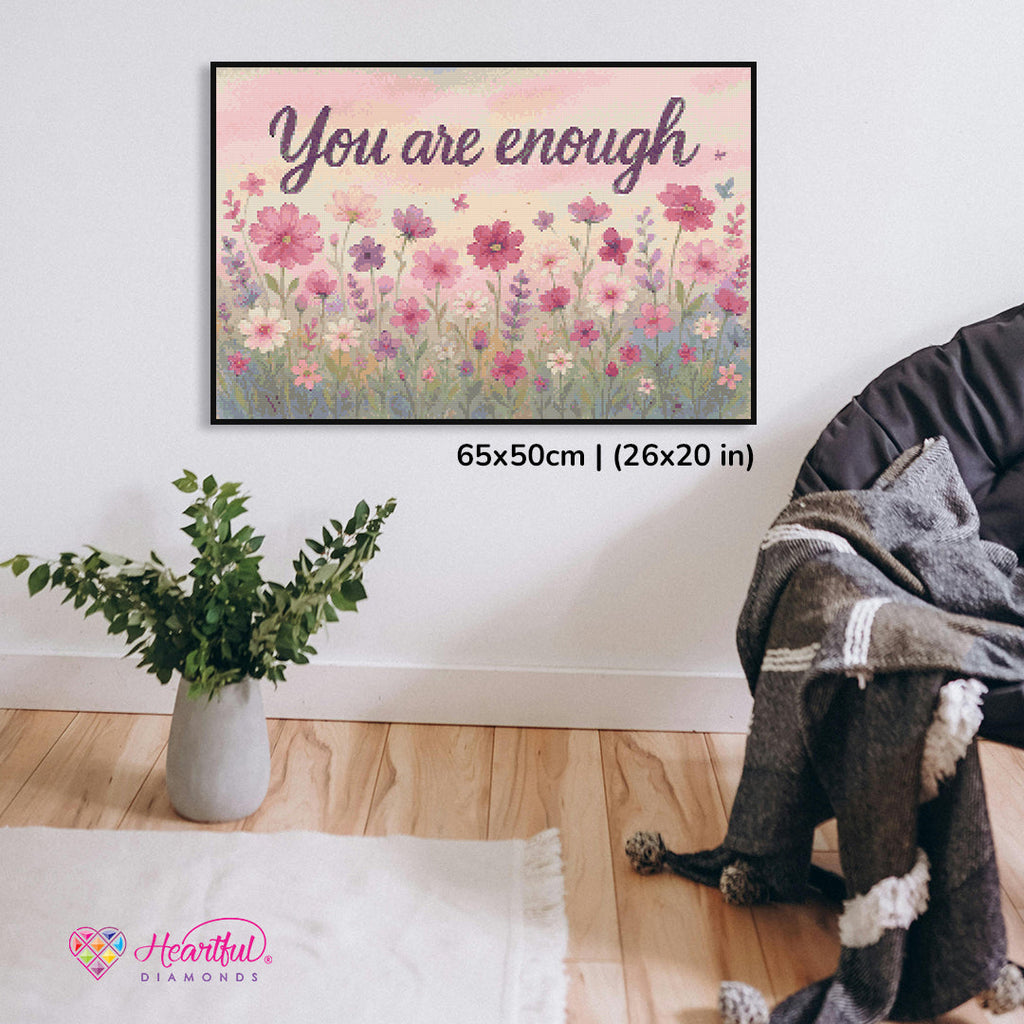 Gentle Bloom Diamond Painting Kit-65x50cm (26x20 in)-Heartful Diamonds