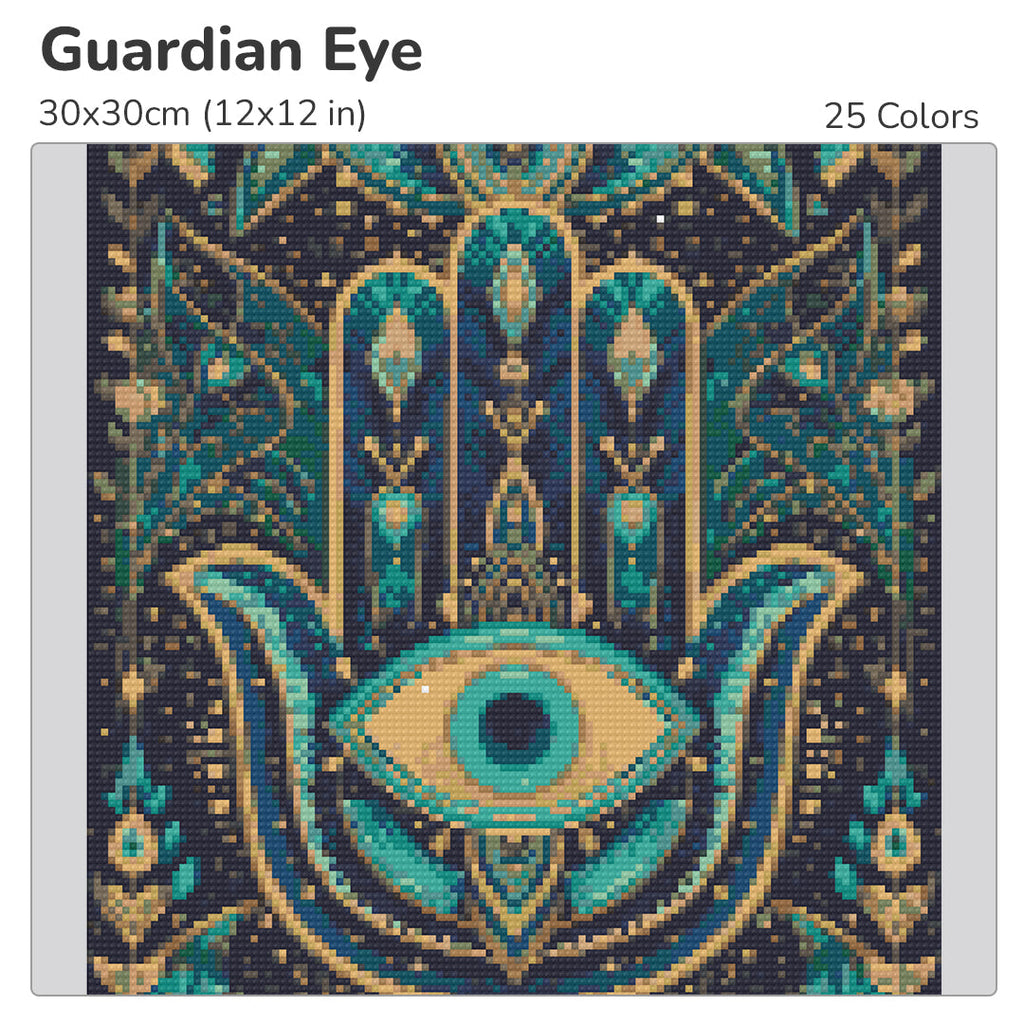 Guardian Eye Diamond Painting Kit-30x30cm (12x12 in)-Heartful Diamonds
