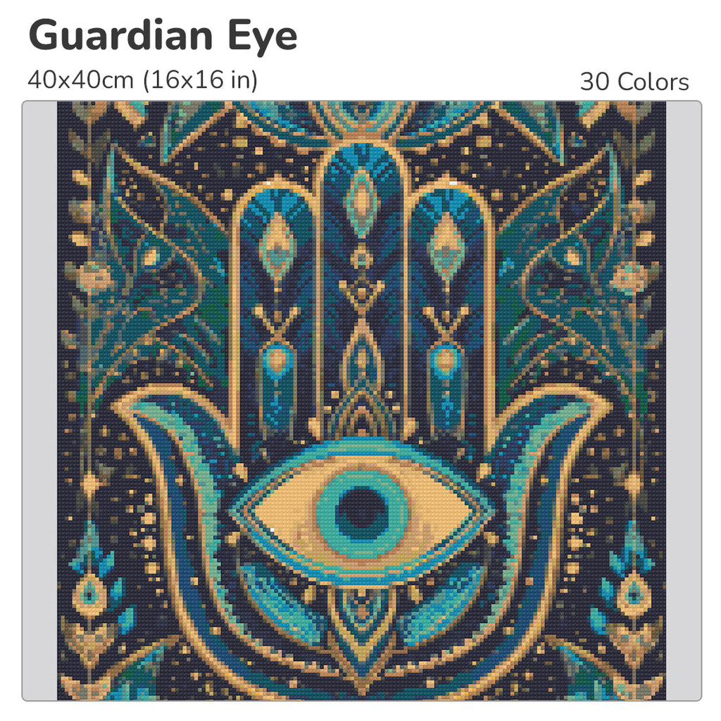 Guardian Eye Diamond Painting Kit-40x40cm (16x16 in)-Heartful Diamonds