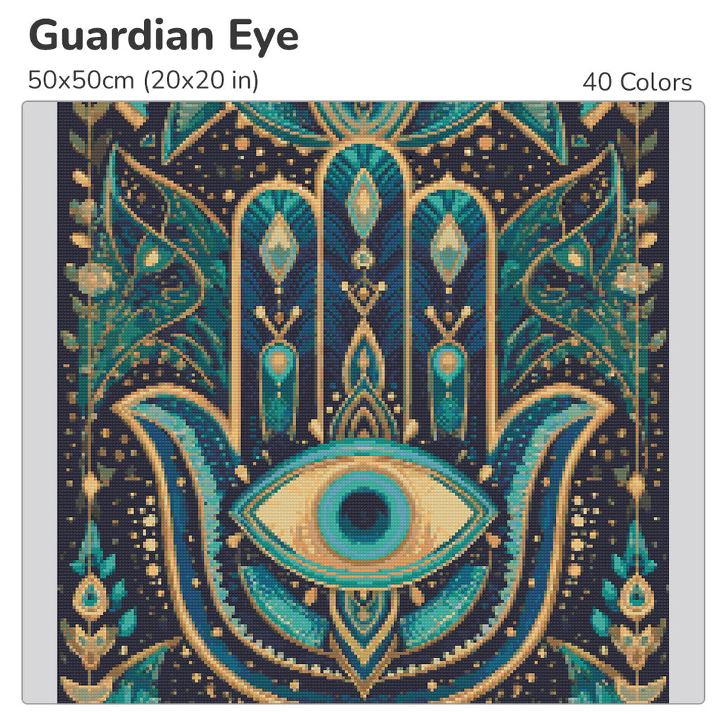 Guardian Eye Diamond Painting Kit-40x40cm (16x16 in)-Heartful Diamonds