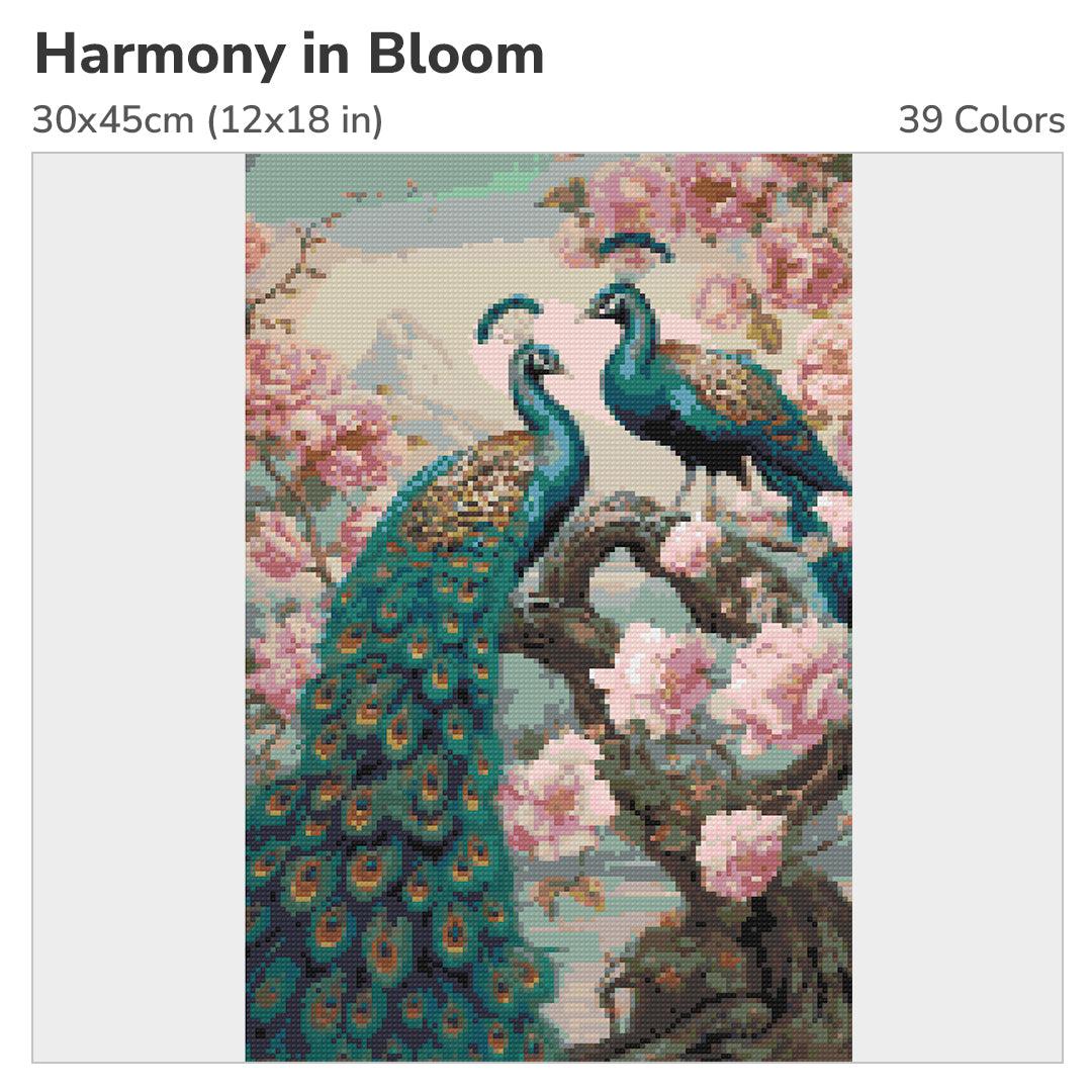 Harmony in Bloom 30x45cm Diamond Painting Kit-Heartful Diamonds