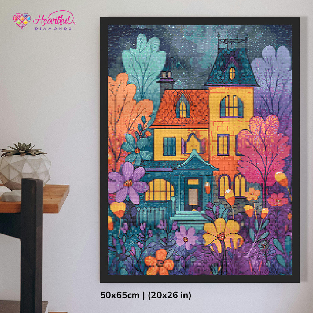 Haunted Candy House Diamond Painting Kit-50x65cm (20x26 in)-Heartful Diamonds