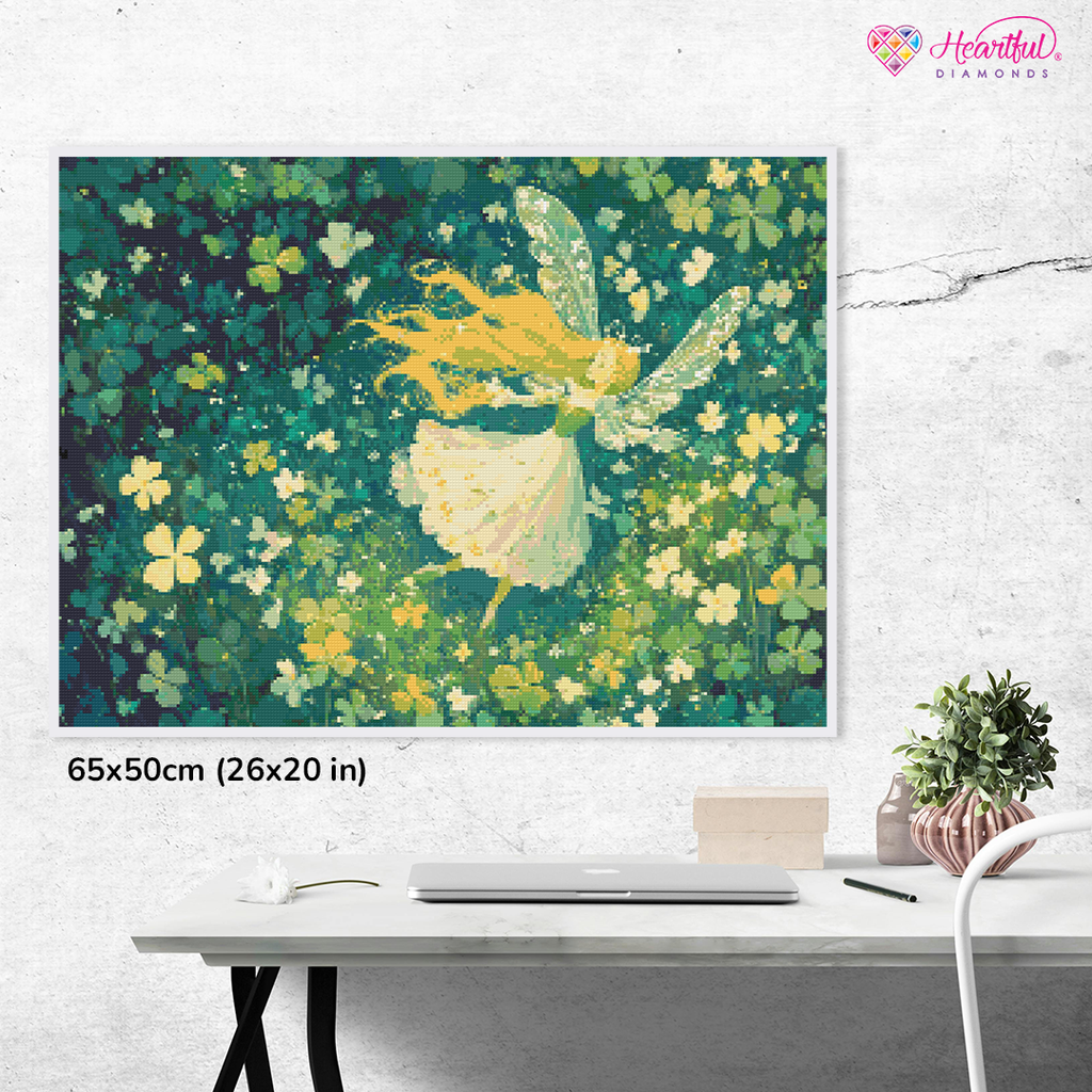 Irish Fairy Diamond Painting Kit-65x50cm (26x20 in)-Heartful Diamonds