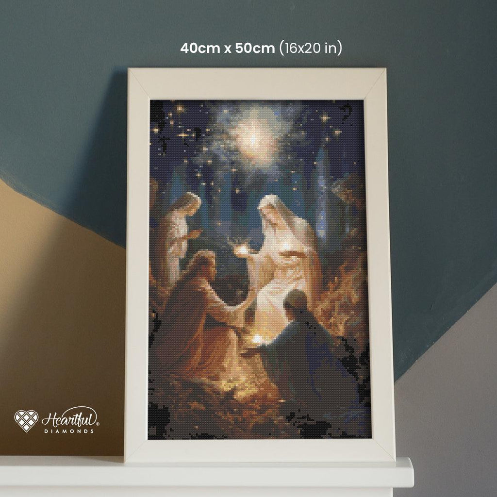 Joy to the World Diamond Painting Kit-40x50cm (16x20 in)-Heartful Diamonds