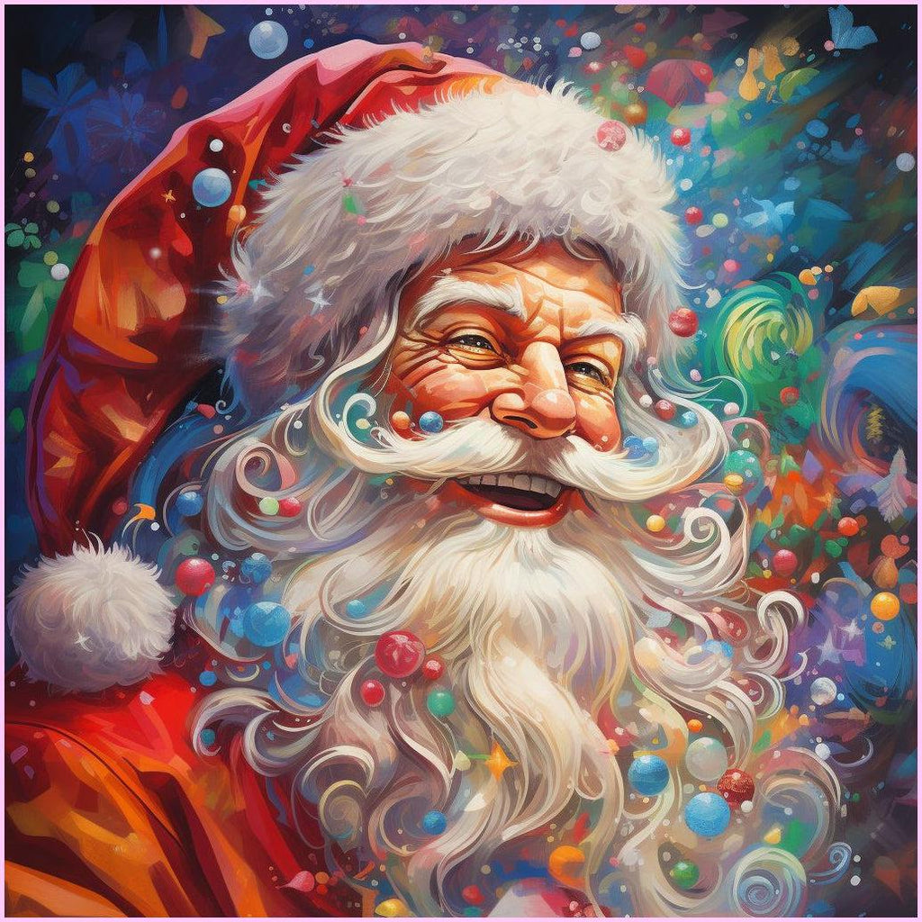 Joyful Christmas Spirit Diamond Painting Kit-40x40cm (16x16 in)-Heartful Diamonds