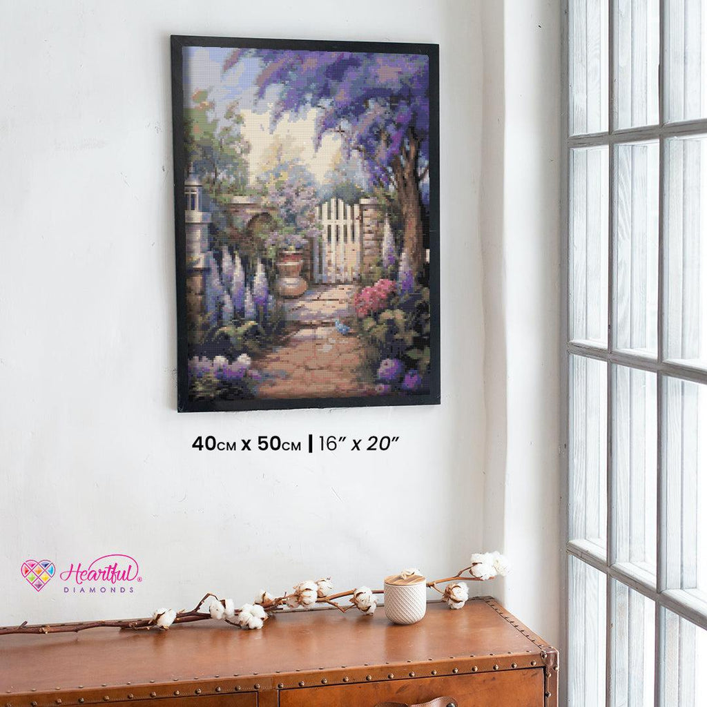 Lavender Lane Diamond Painting Kit-40x50cm (16x20 in)-Heartful Diamonds