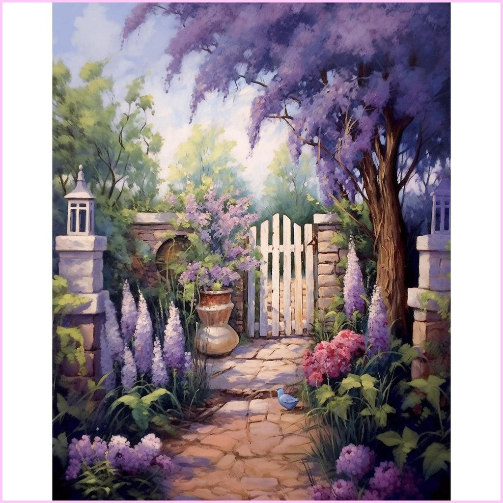 Lavender Lane Diamond Painting Kit-40x50cm (16x20 in)-Heartful Diamonds