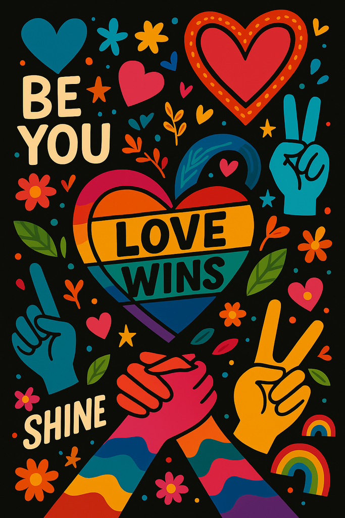 Love Wins Diamond Painting Kit-20x30cm (8x12 in)-Heartful Diamonds