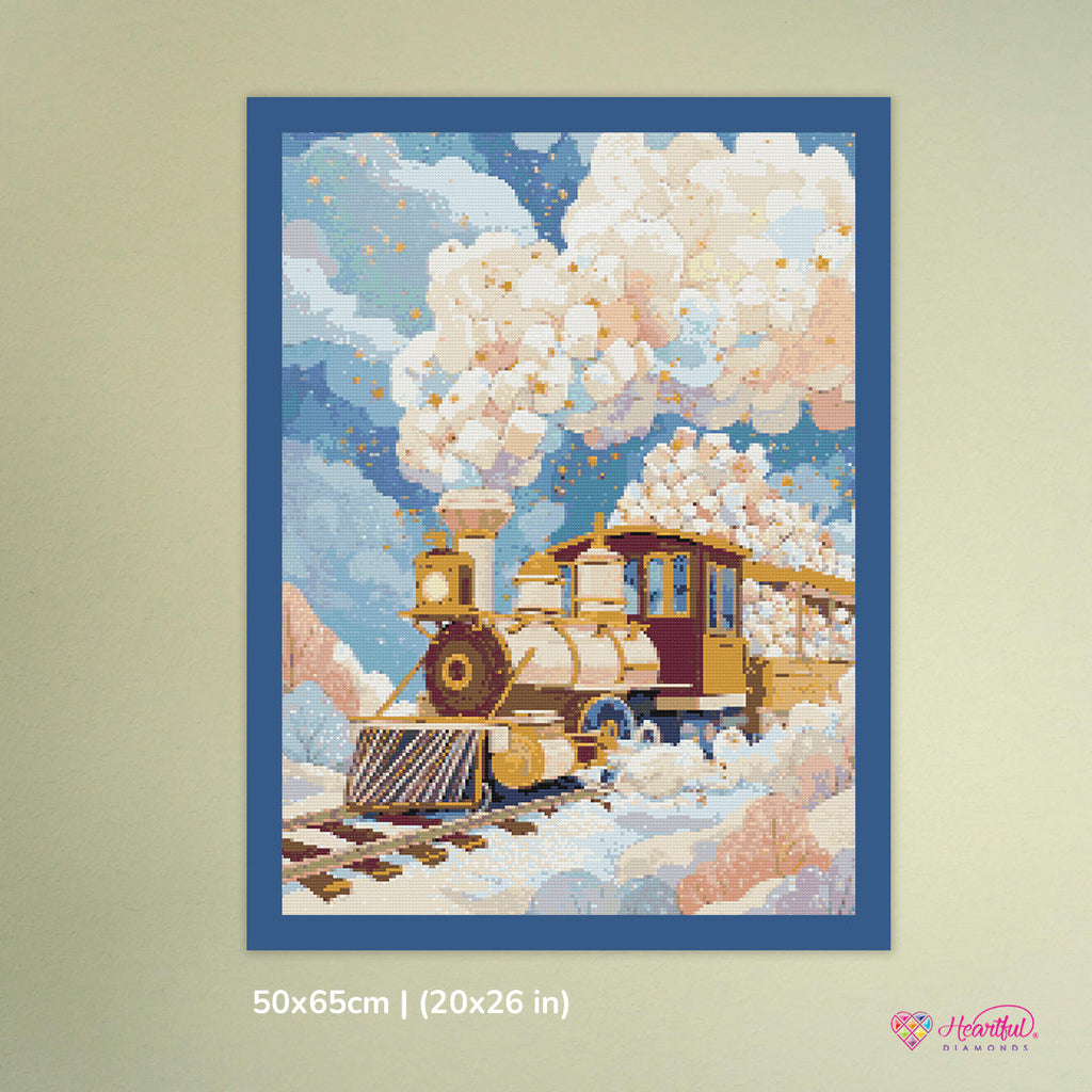 Mallow Express Diamond Painting Kit-50x65cm (20x26 in)-Heartful Diamonds