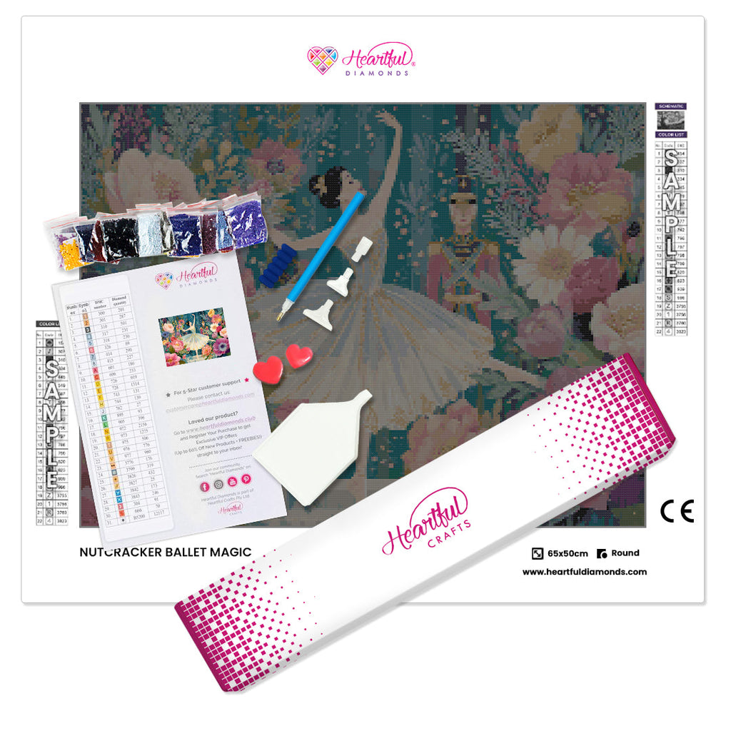 Nutcracker Ballet Magic Diamond Painting Kit-65x50cm (26x20 in)-Heartful Diamonds