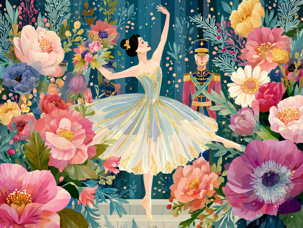 Nutcracker Ballet Magic Diamond Painting Kit-40x30cm (16x12 in)-Heartful Diamonds