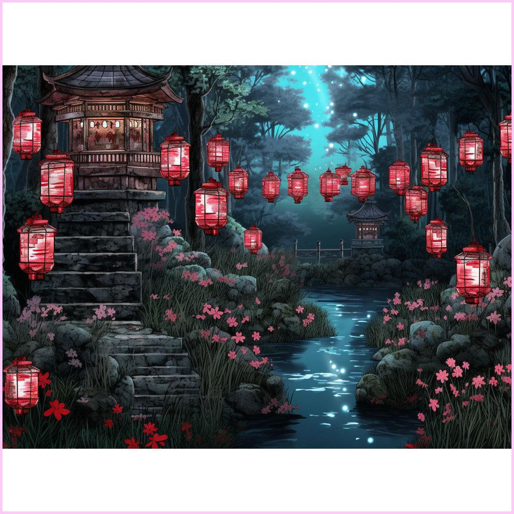 Path to the Sacred Tomb Diamond Painting Kit-65x50cm (26x20 in)-Heartful Diamonds