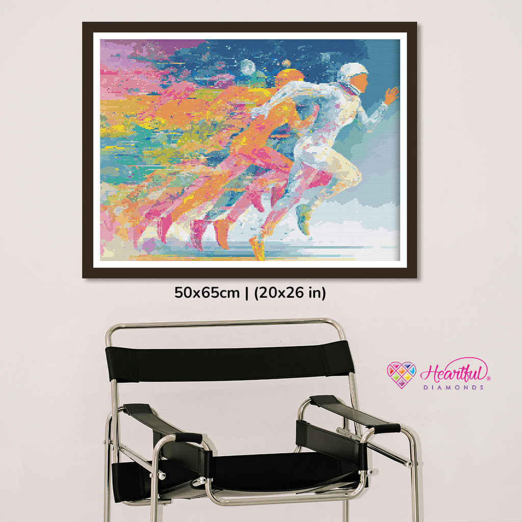 Quantum Velocity Diamond Painting Kit-65x50cm (26x20 in)-Heartful Diamonds