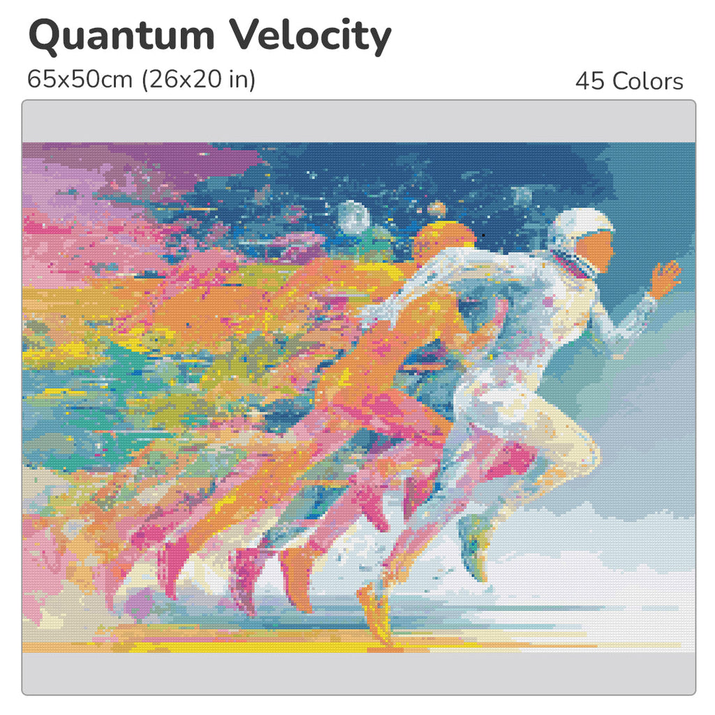 Quantum Velocity Diamond Painting Kit-55x40cm (22x16 in)-Heartful Diamonds