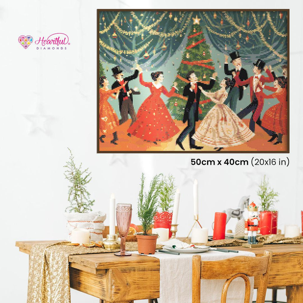 Rocking Around the Christmas Tree Diamond Painting Kit-50x40cm (20x16 in)-Heartful Diamonds