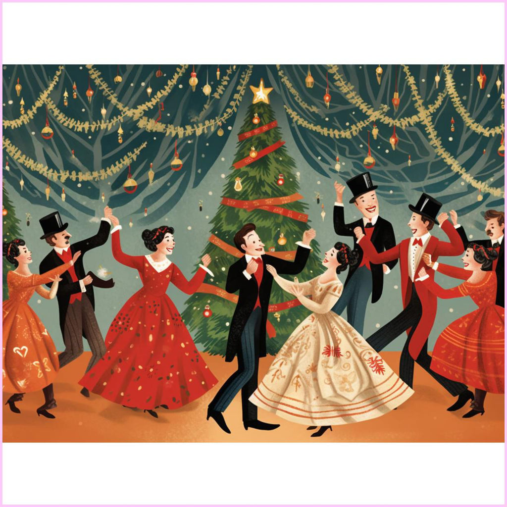 Rocking Around the Christmas Tree Diamond Painting Kit-50x40cm (20x16 in)-Heartful Diamonds