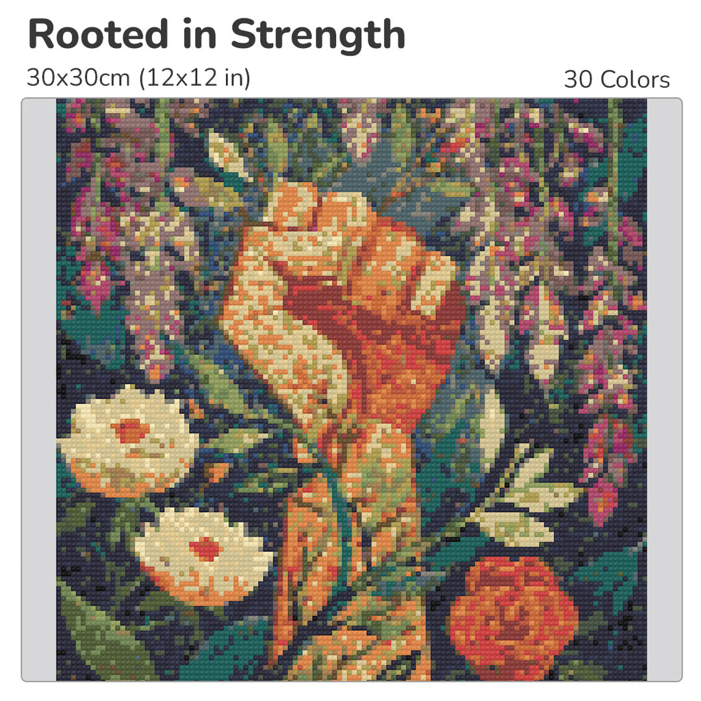 Rooted in Strength Diamond Painting Kit-30x30cm (12x12 in)-Heartful Diamonds